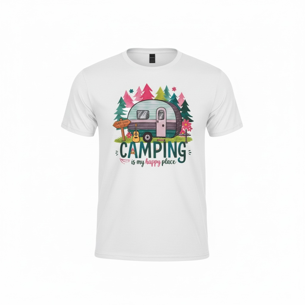Camping is my happy place T-shirt