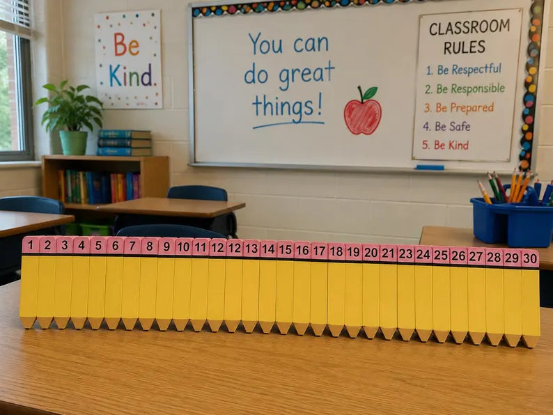 3D Counting Pencil Set – (1–30)
