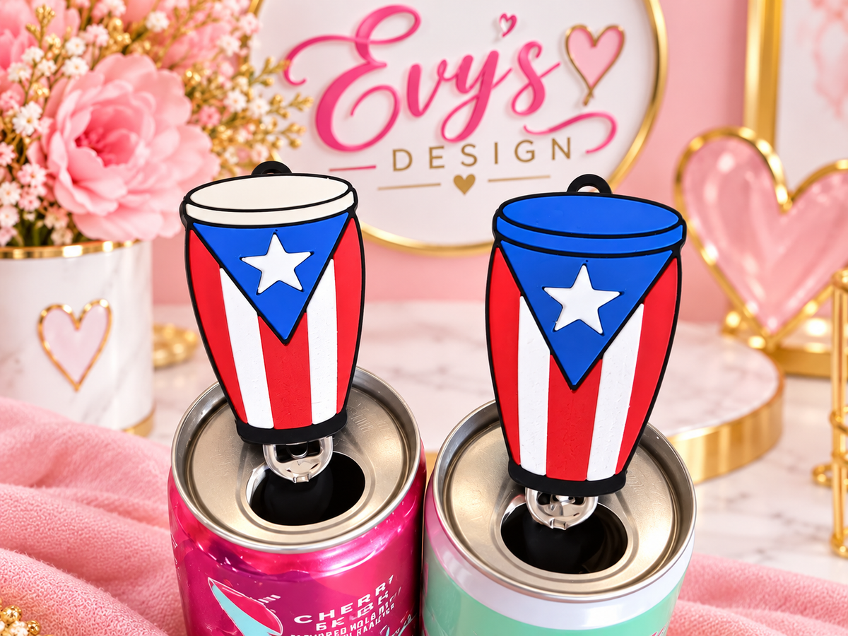 Puerto Rico Conga Open Can 3D Topper