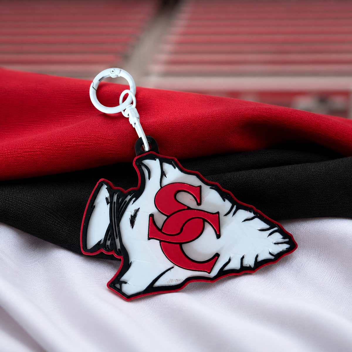 Stephens County Keychain | Handmade School Spirit Key Ring