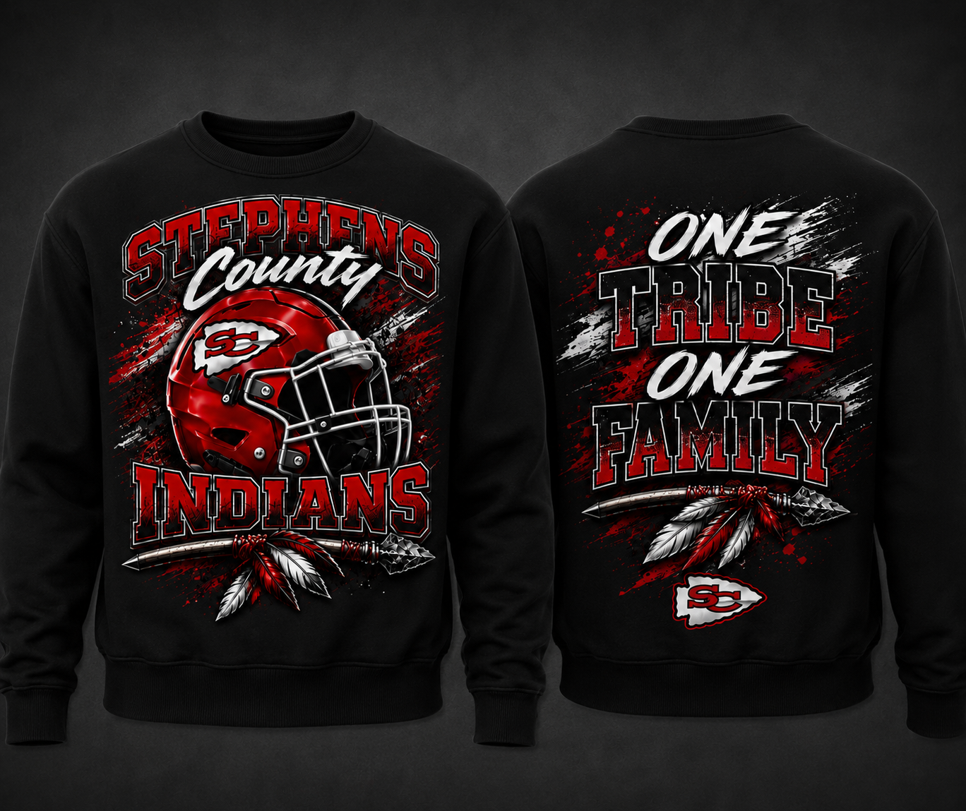 Stephens County Indians "One Tribe One Family" Football