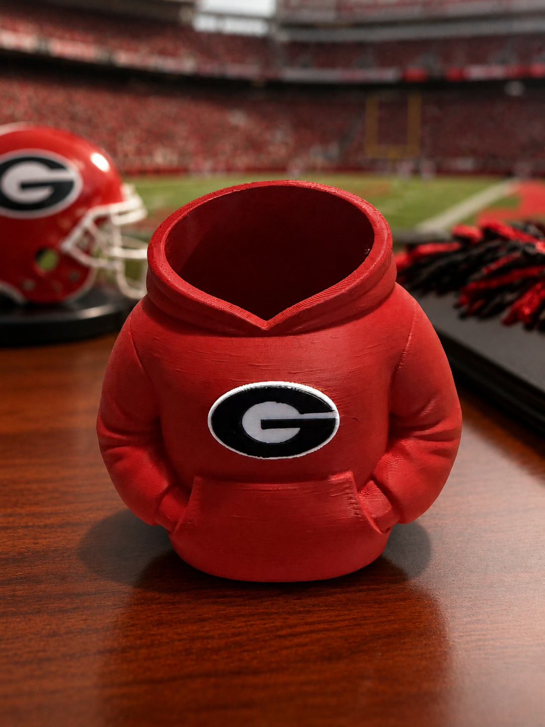 Georgia Hoodie Pencil Holder | 3D-Printed Desk Organizer