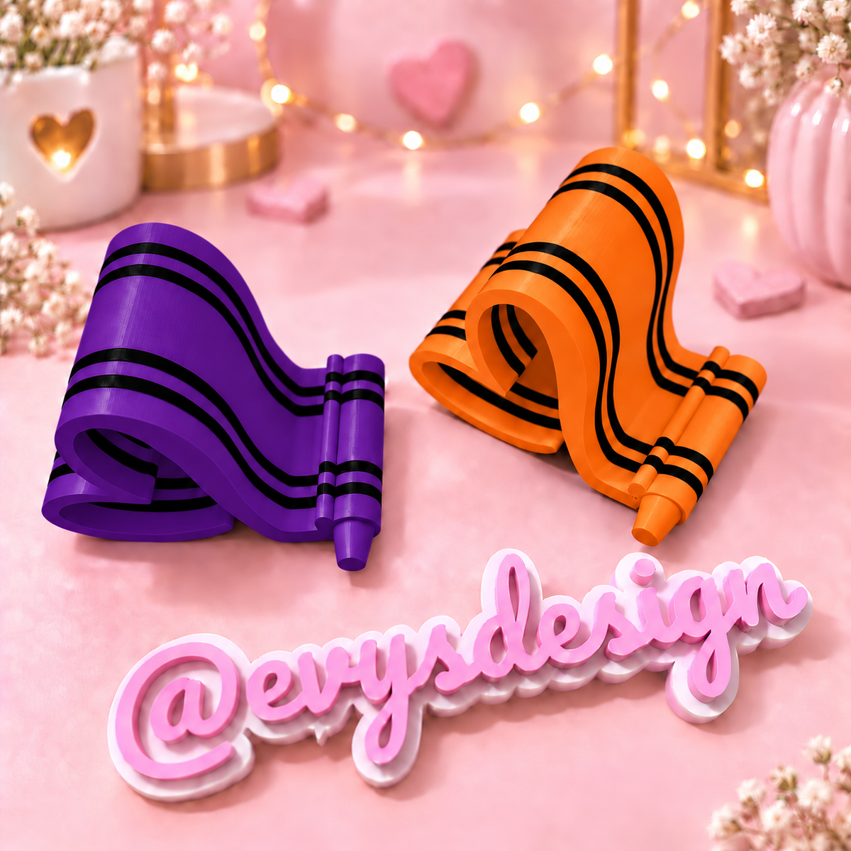3D Crayon Phone Holder – Multiple Colors
