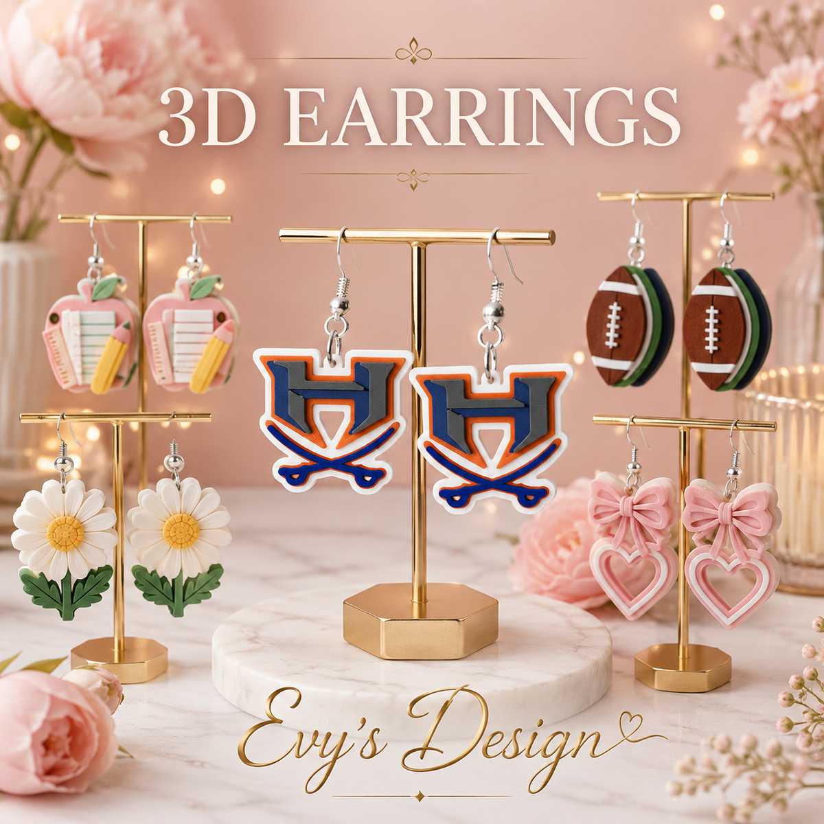 3D Earrings
