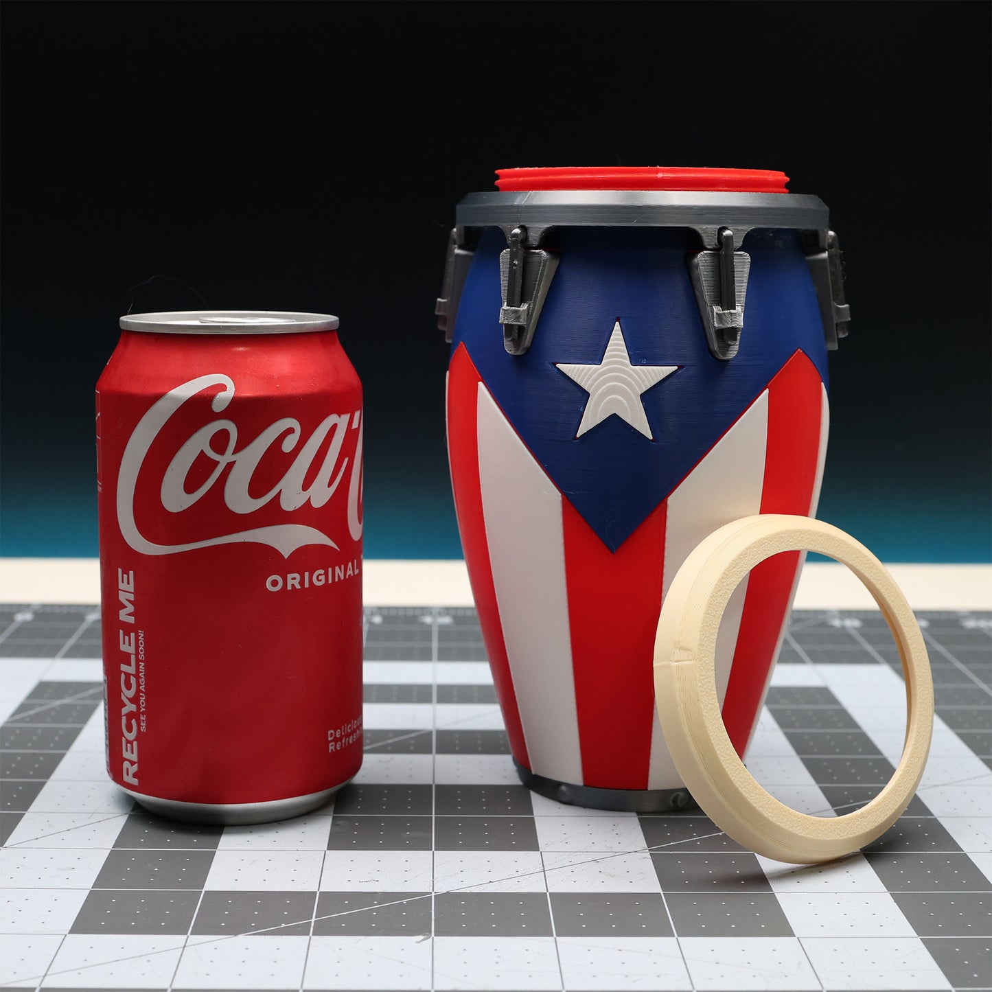 12 oz Puerto Rico Conga Can Holder