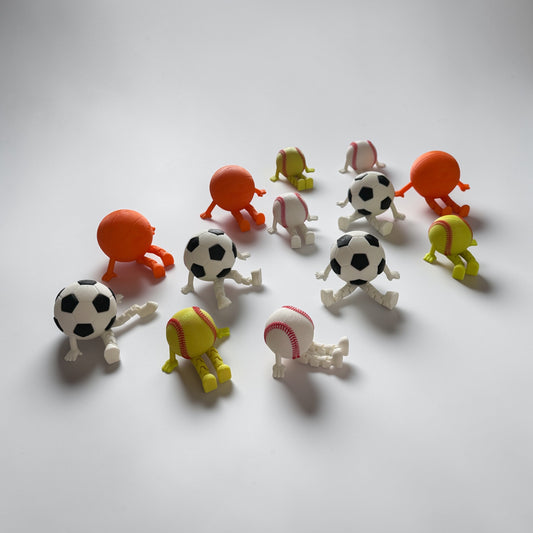 3D Flexible soccer, baseball , basketball and softball player buddy