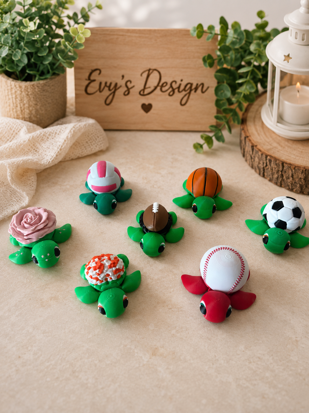 3D Sports Turtle Collection