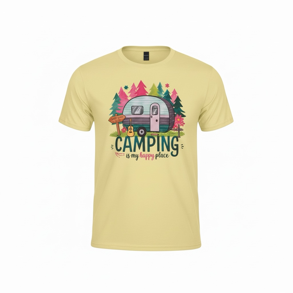 Camping is my happy place T-shirt