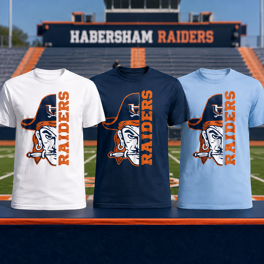Habersham Raiders Pirate Graphic Tee | Raiders Spirit Shirt
🧡💙