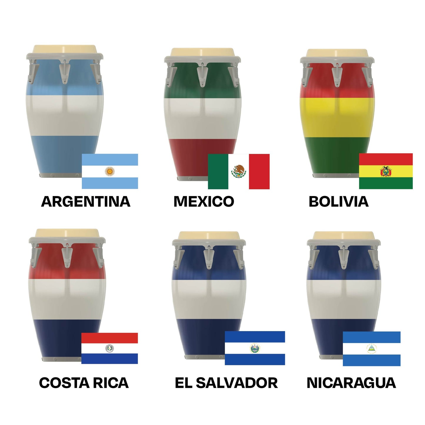 12 oz Latin Pride Conga Can Holder Collection 🌎🥤