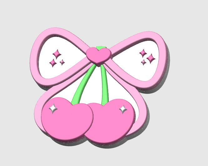 Cherry Bow Desk Organization Set – Pen Holder, Sticky Note, Trinket Dish & More