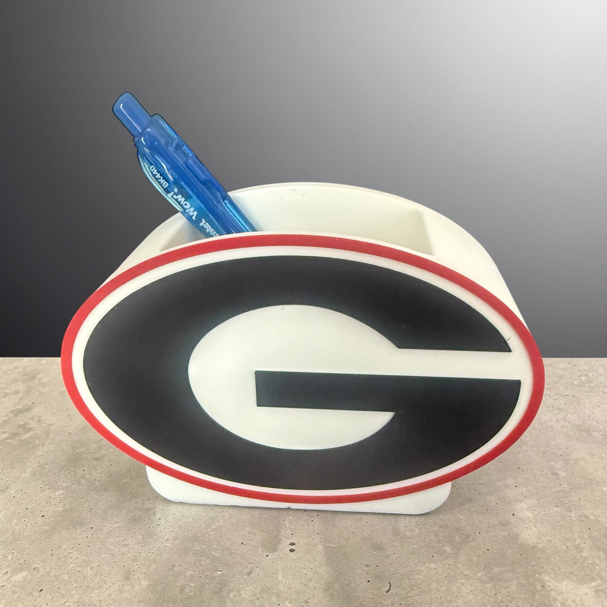 3D Georgia Desk Organizer – Pencil & Sticky Note Holder