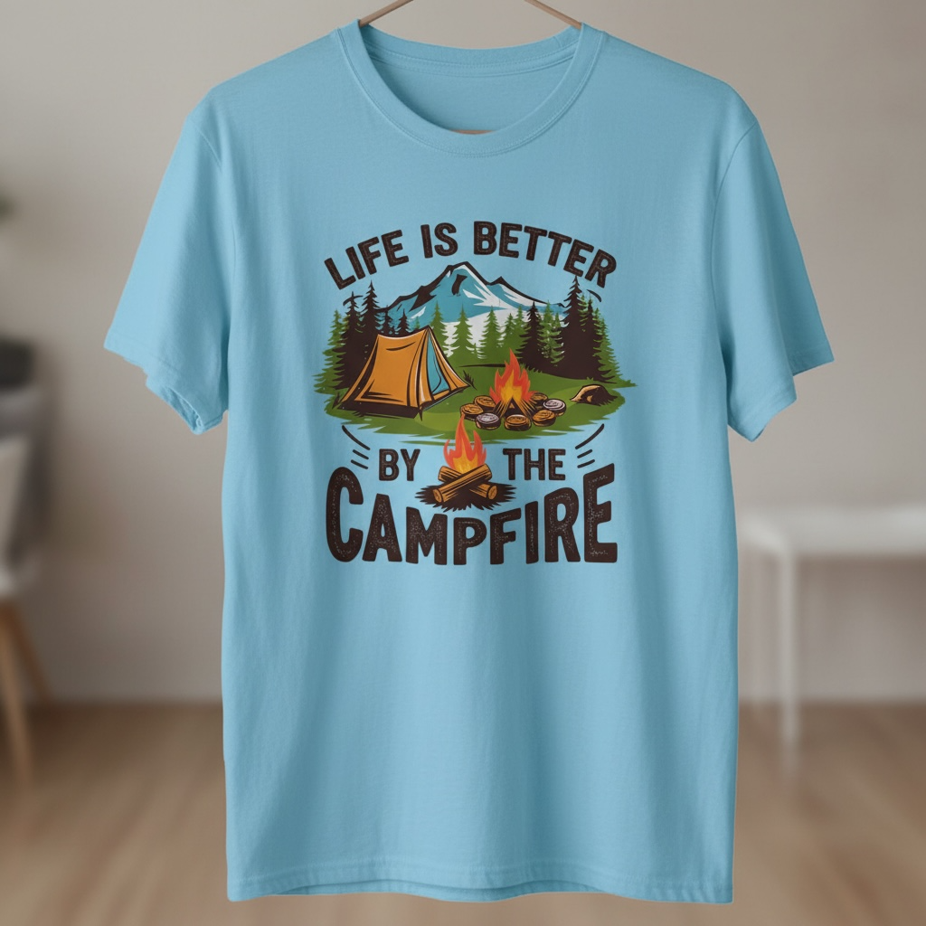 Campfire - Life is Better by the Campfire" Tshirt