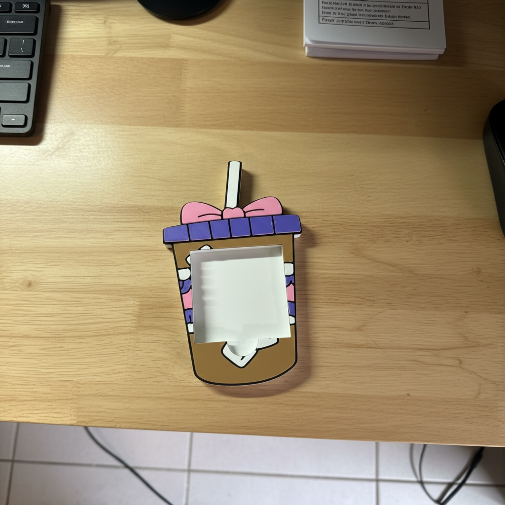 3d Iced Coffee Desk Organizer Set