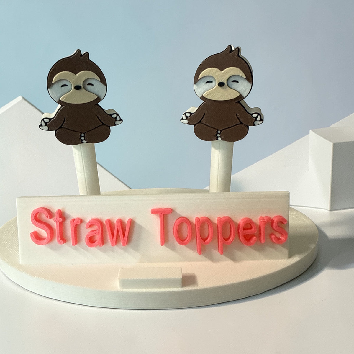 3D Sloth Desk Organization Set – Pen Holder, Sticky Note, Trinket Dish & More