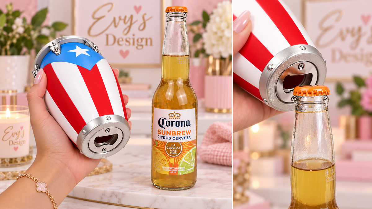 3D Puerto Rico Conga Cooler – Multi-Bottle