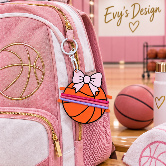 Sports & Girly Hair Tie Holder Keychain
