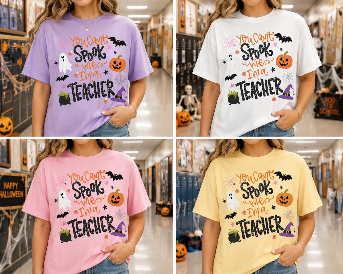 You Can’t Spook Me, I’m a Teacher Halloween Shirt 🎃👻