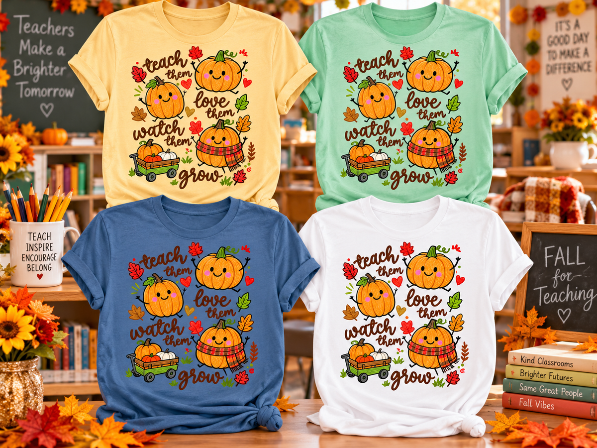 Halloween Crayon Crew Teacher T-Shirt | Cute Classroom Halloween Tee (Copy)
