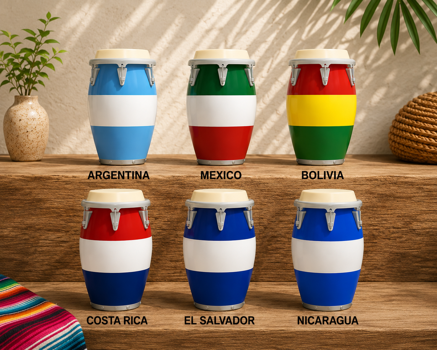 12 oz Latin Pride Conga Can Holder Collection 🌎🥤