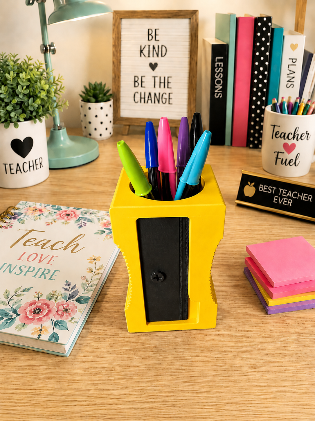 3D Giant Pencil Sharpener Pen Holder