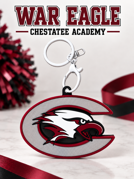 War Eagles, Chestatee Academy3D Key chain! ❤️🖤