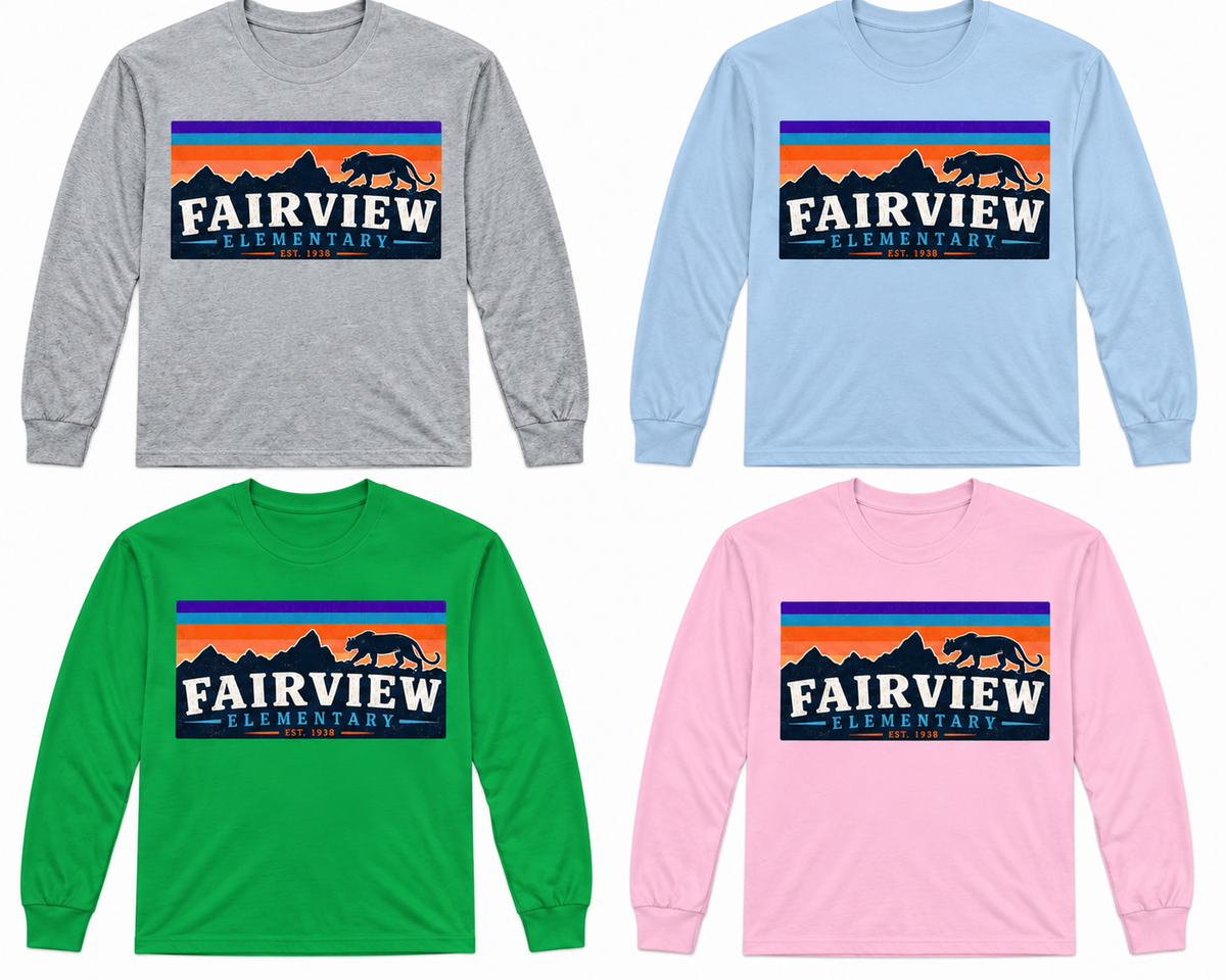 4. PTO Fairview Elementary Retro Spirit Wear