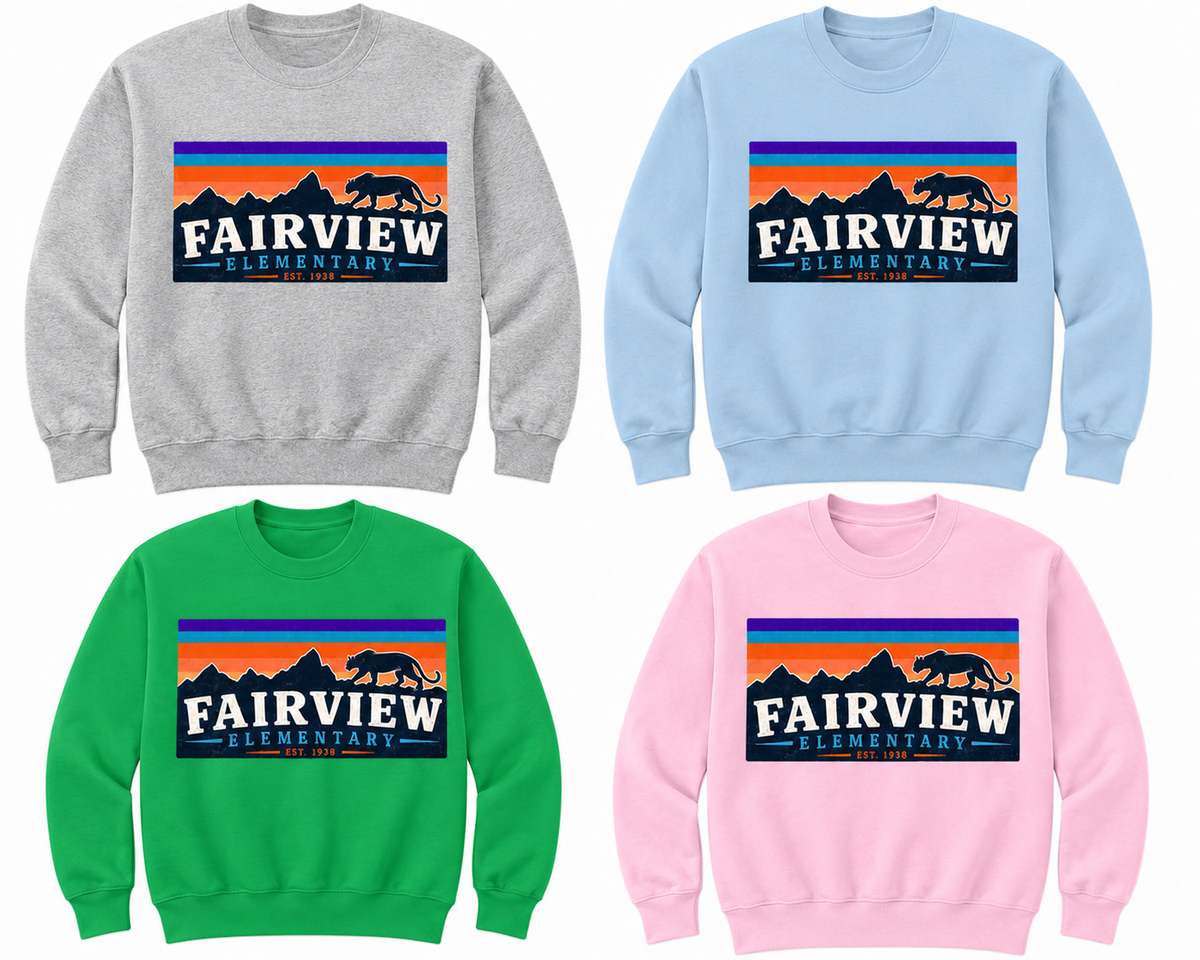 4. PTO Fairview Elementary Retro Spirit Wear
