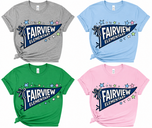 3. PTO - Fairview Elementary Pennant Spirit Shirt