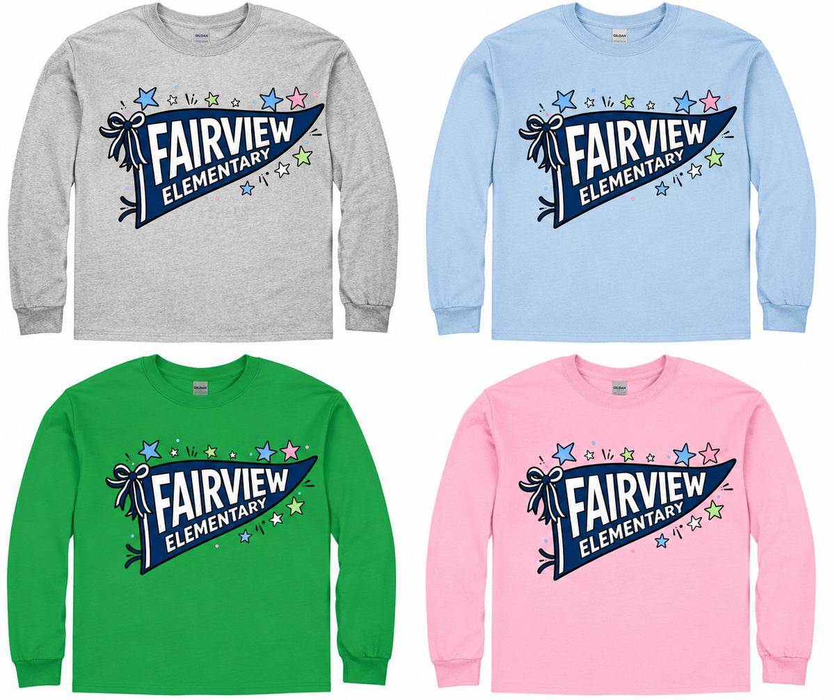 3. PTO - Fairview Elementary Pennant Spirit Shirt