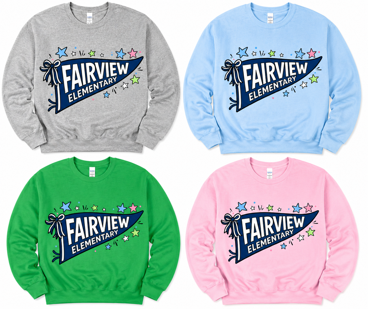 3. PTO - Fairview Elementary Pennant Spirit Shirt