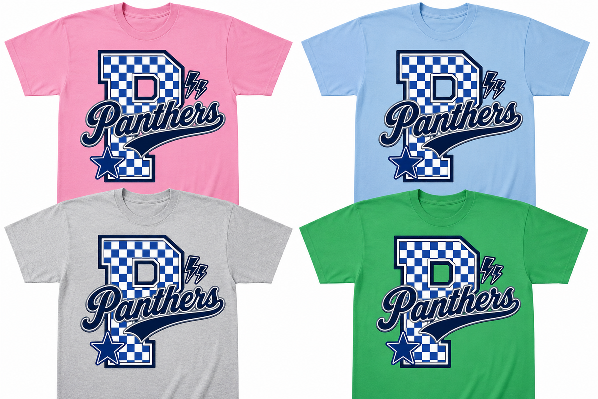 Fairview Panthers Checkered Spirit Shirt |