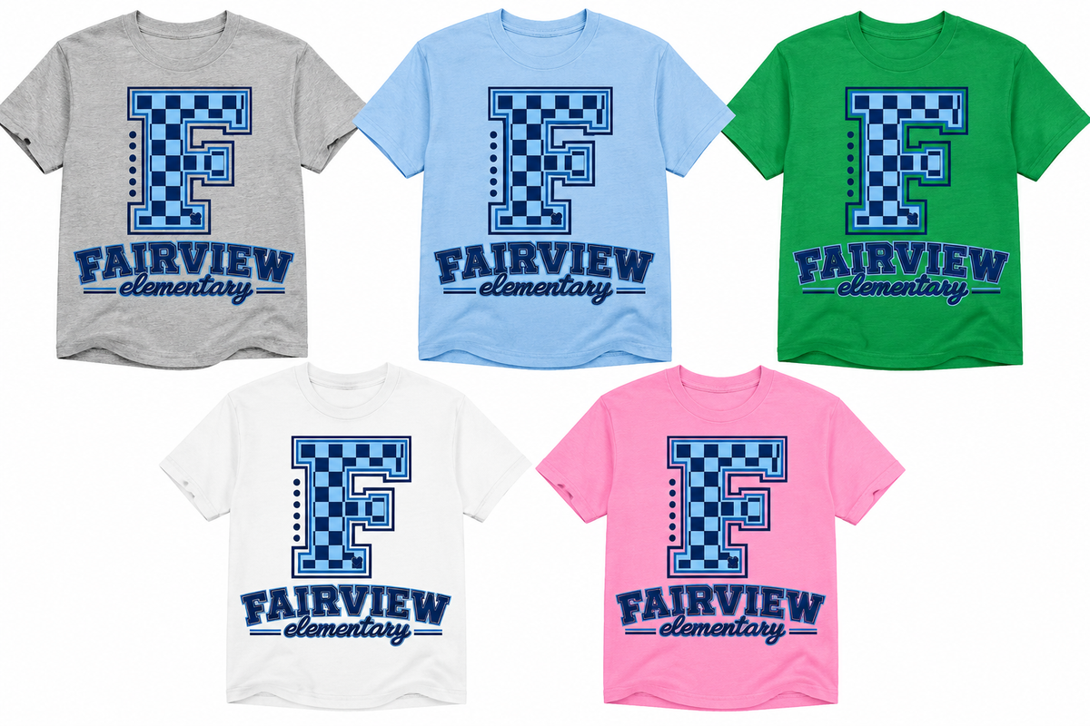 Fairview Elementary Checkerboard Spirit Shirt