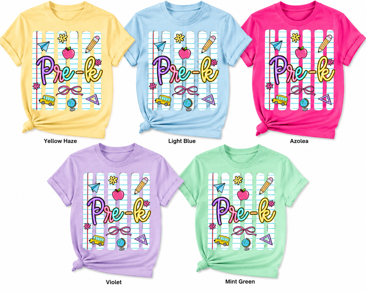 Striped Neon Back To School Shirt
