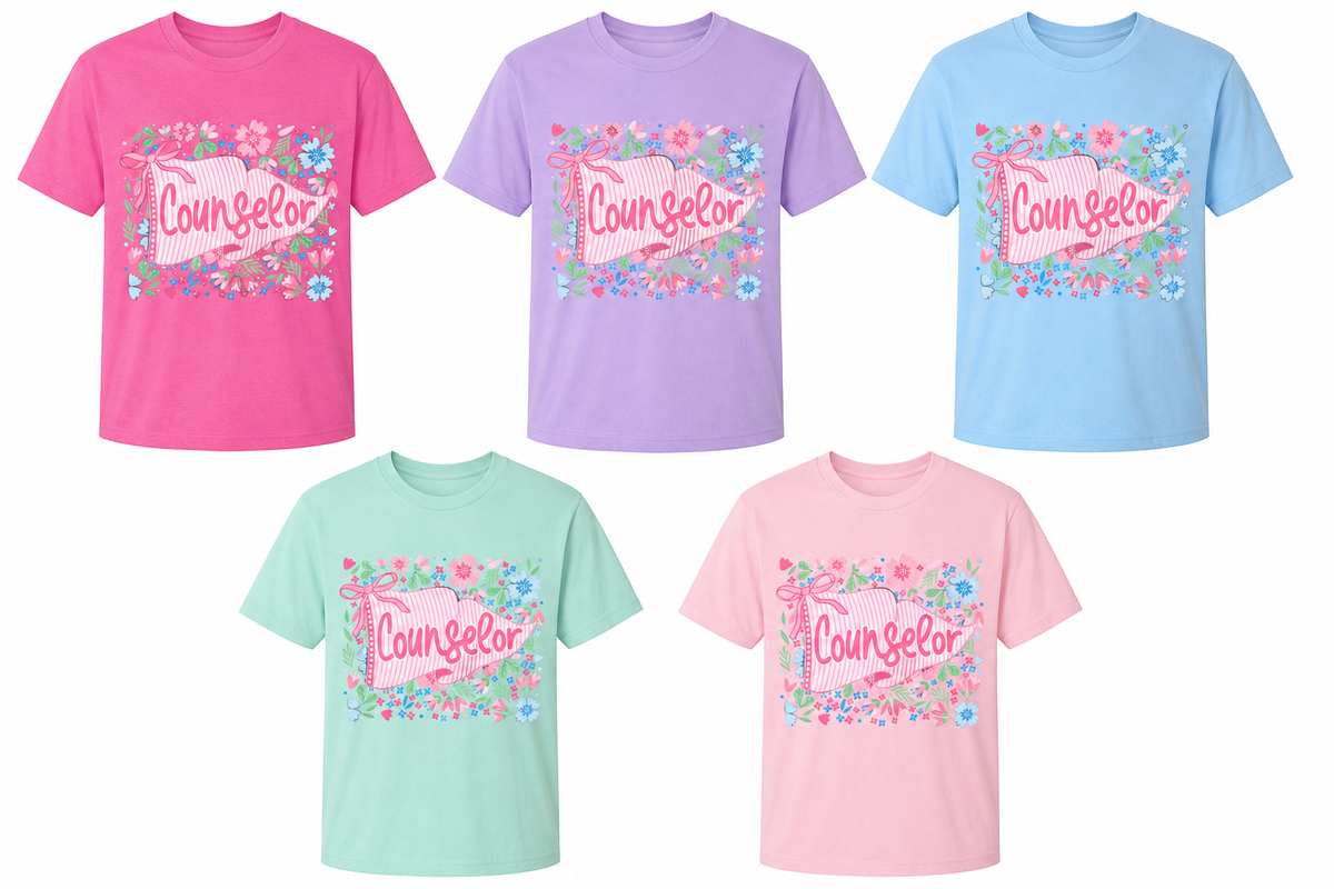💗 Counselor Coquette Floral Shirt