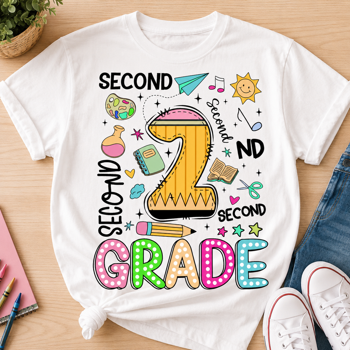 Cute Preppy Teacher Tee – First Day of School