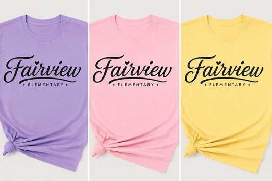 Fairview Elementary Script T-Shirt