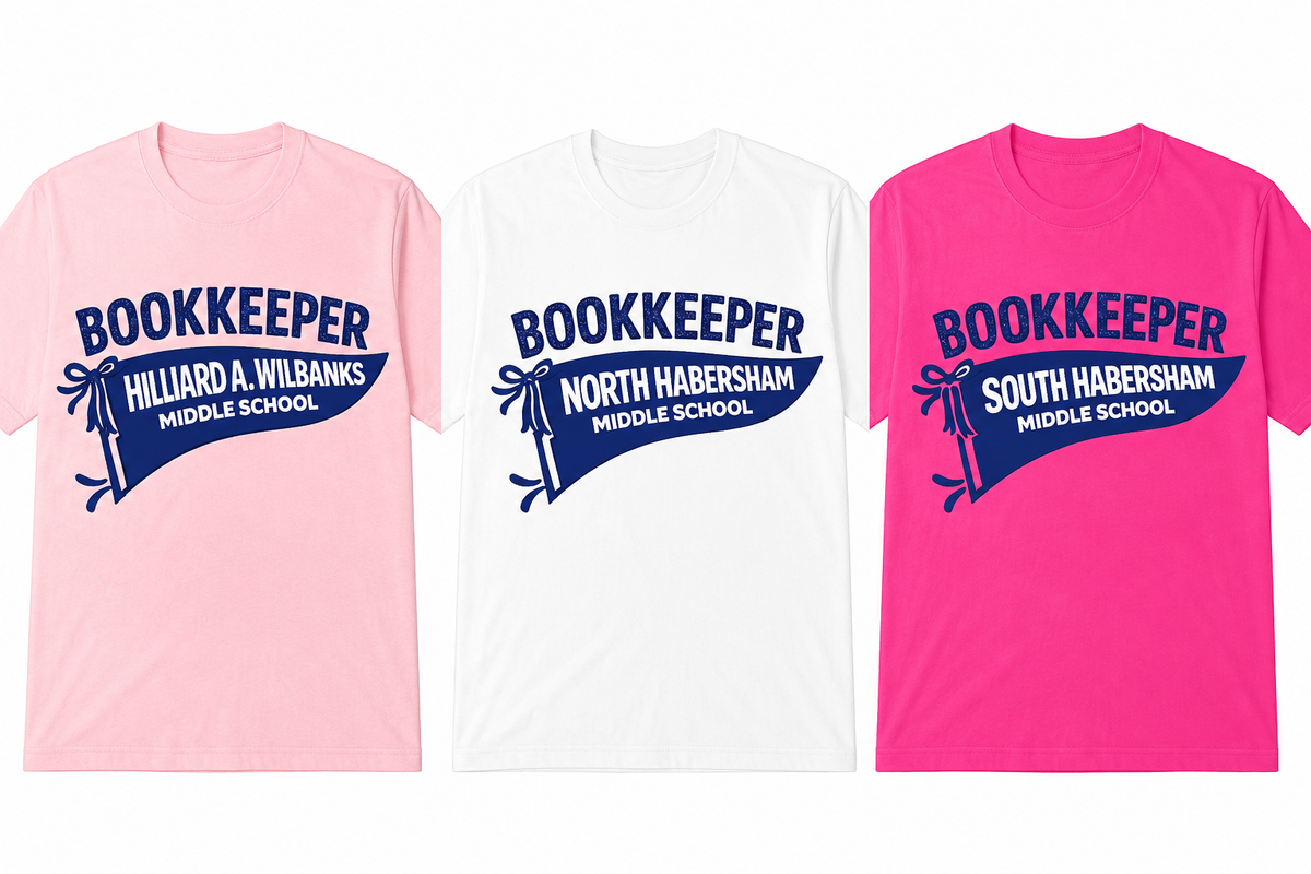 Personalized School Bookkeeper T-Shirt | Custom School Staff Tee