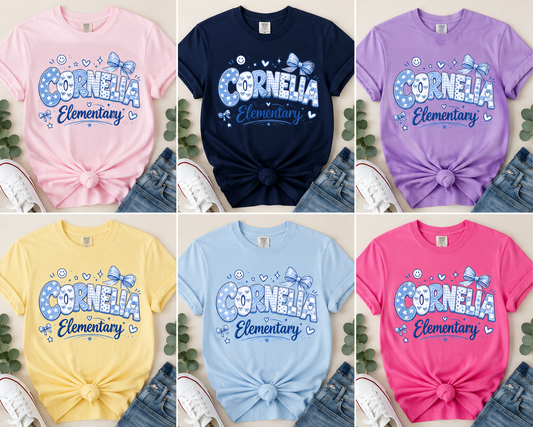 Cornelia Elementary Script T-Shirt