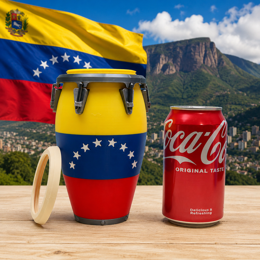 3D  12 oz Venezuela Conga Can Holder