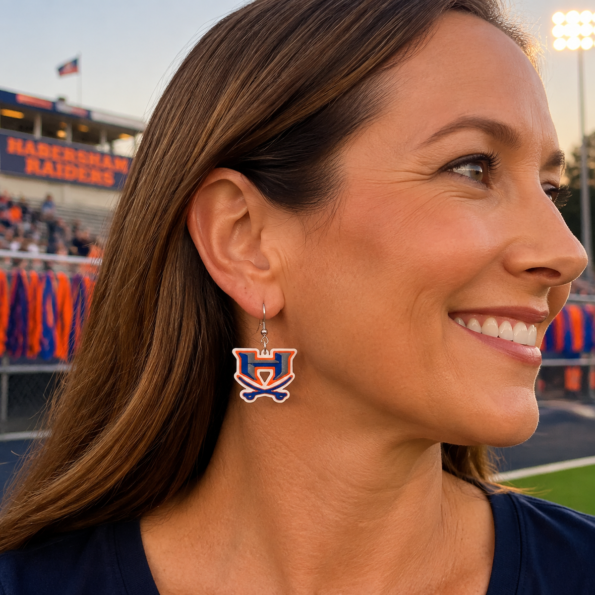 Habersham Raiders Earrings | Handmade Game Day Spirit Earrings
