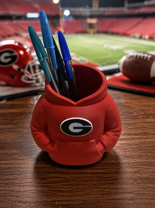 Georgia Hoodie Pencil Holder | 3D-Printed Desk Organizer