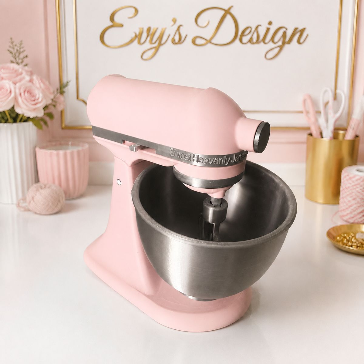 3D Printed Stand Mixer Business Card Holder | Custom Desk Display