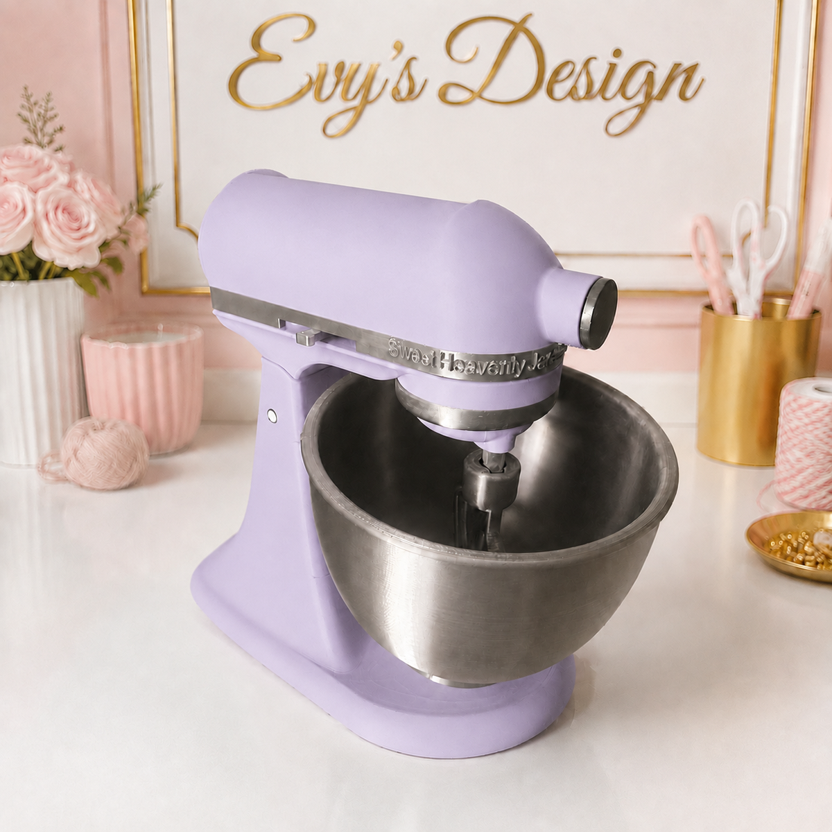 3D Printed Stand Mixer Business Card Holder | Custom Desk Display