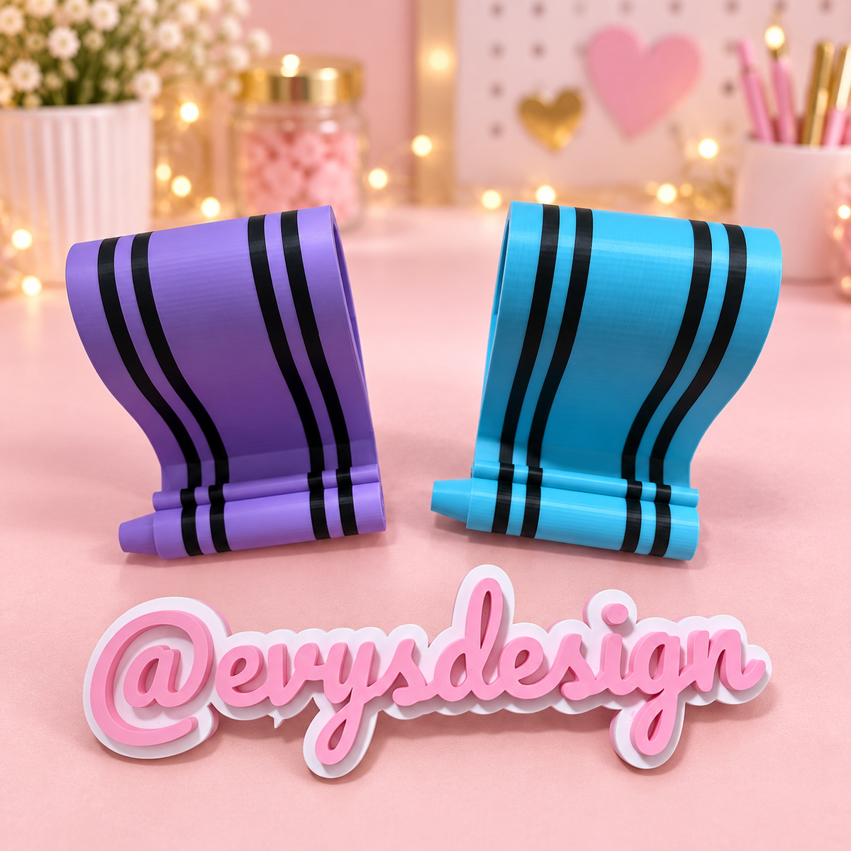 3D Crayon Phone Holder – Multiple Colors