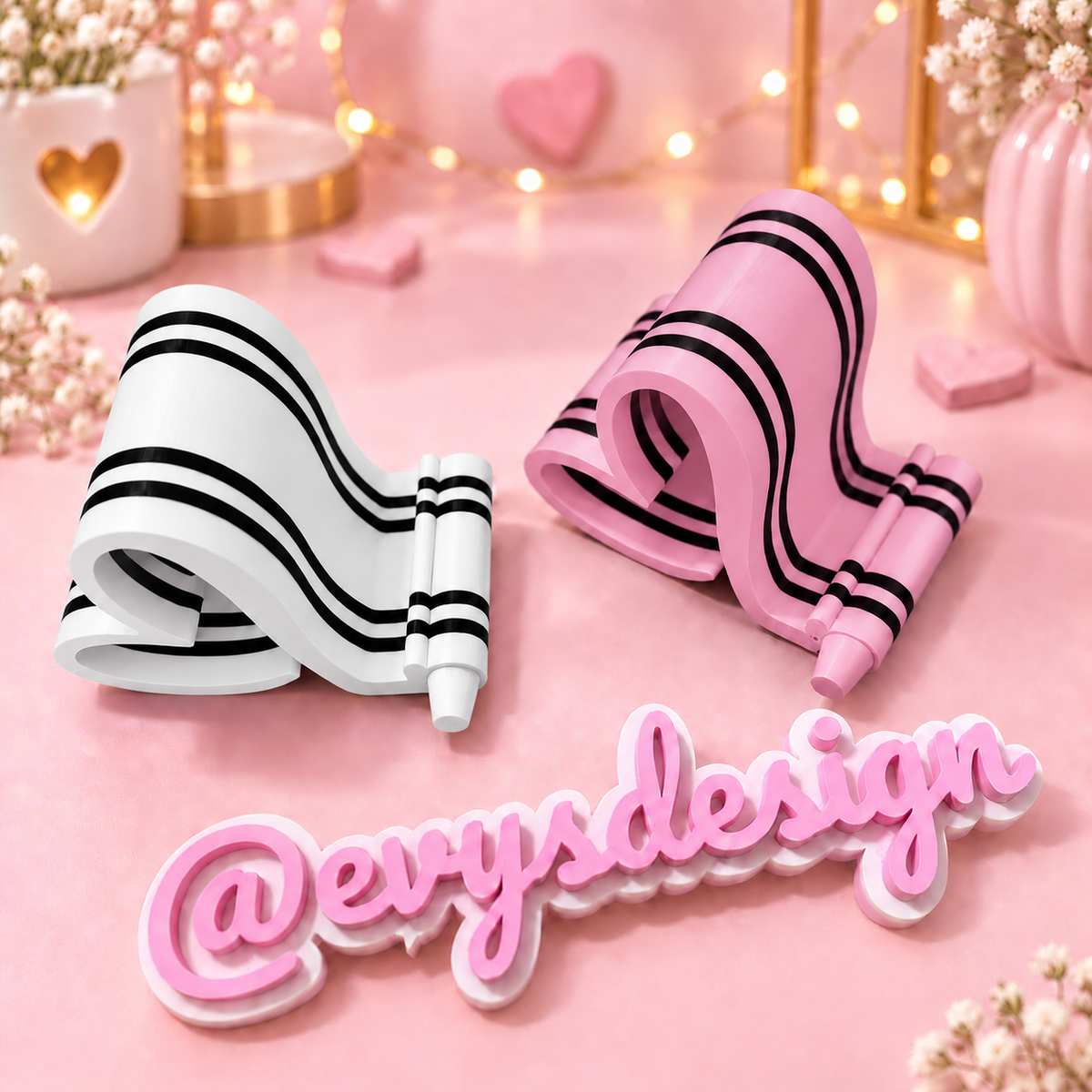3D Crayon Phone Holder – Multiple Colors