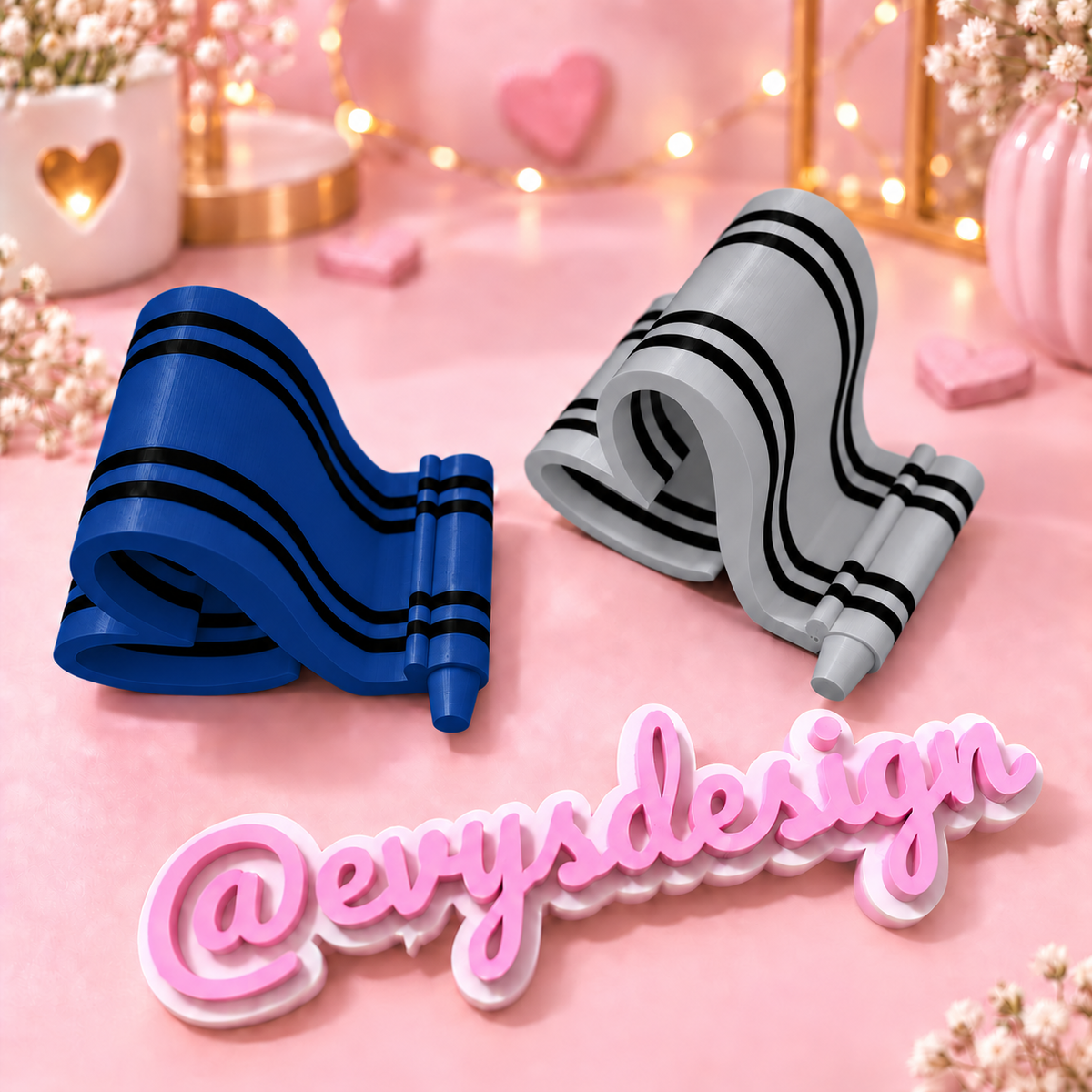 3D Crayon Phone Holder – Multiple Colors