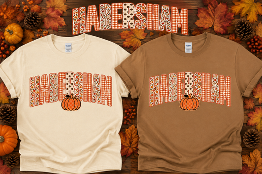 Habersham Fall Pumpkin Shirt/ Raiders Spirit Shirt Tee/ Autumn School Spirit
