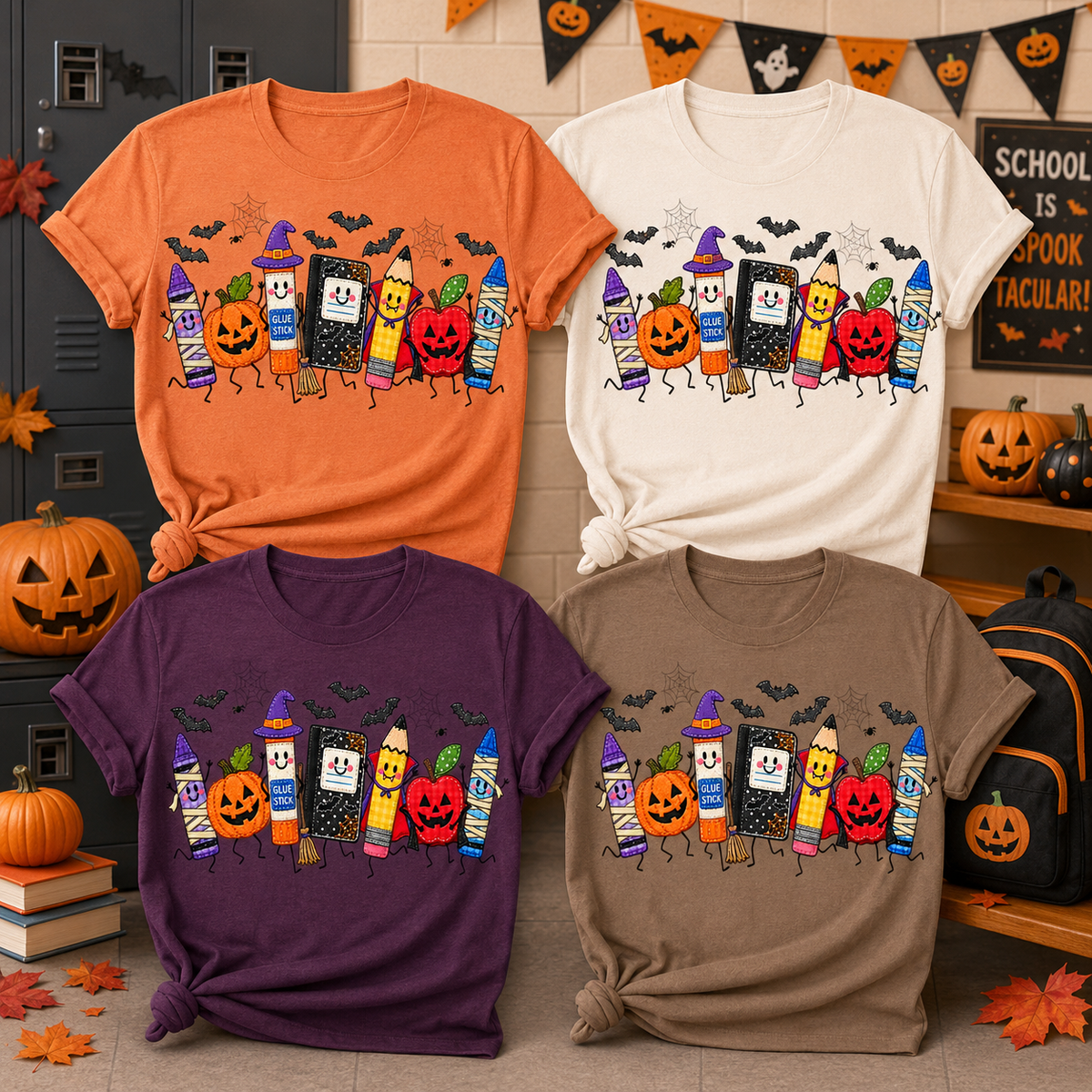 Halloween School Supplies Teacher Shirt | Spooky Classroom Tee