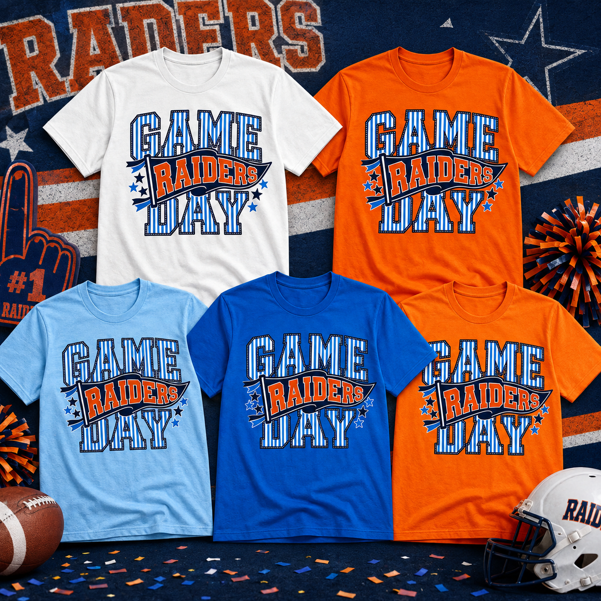 🧡💙 Raiders Game Day Shirt